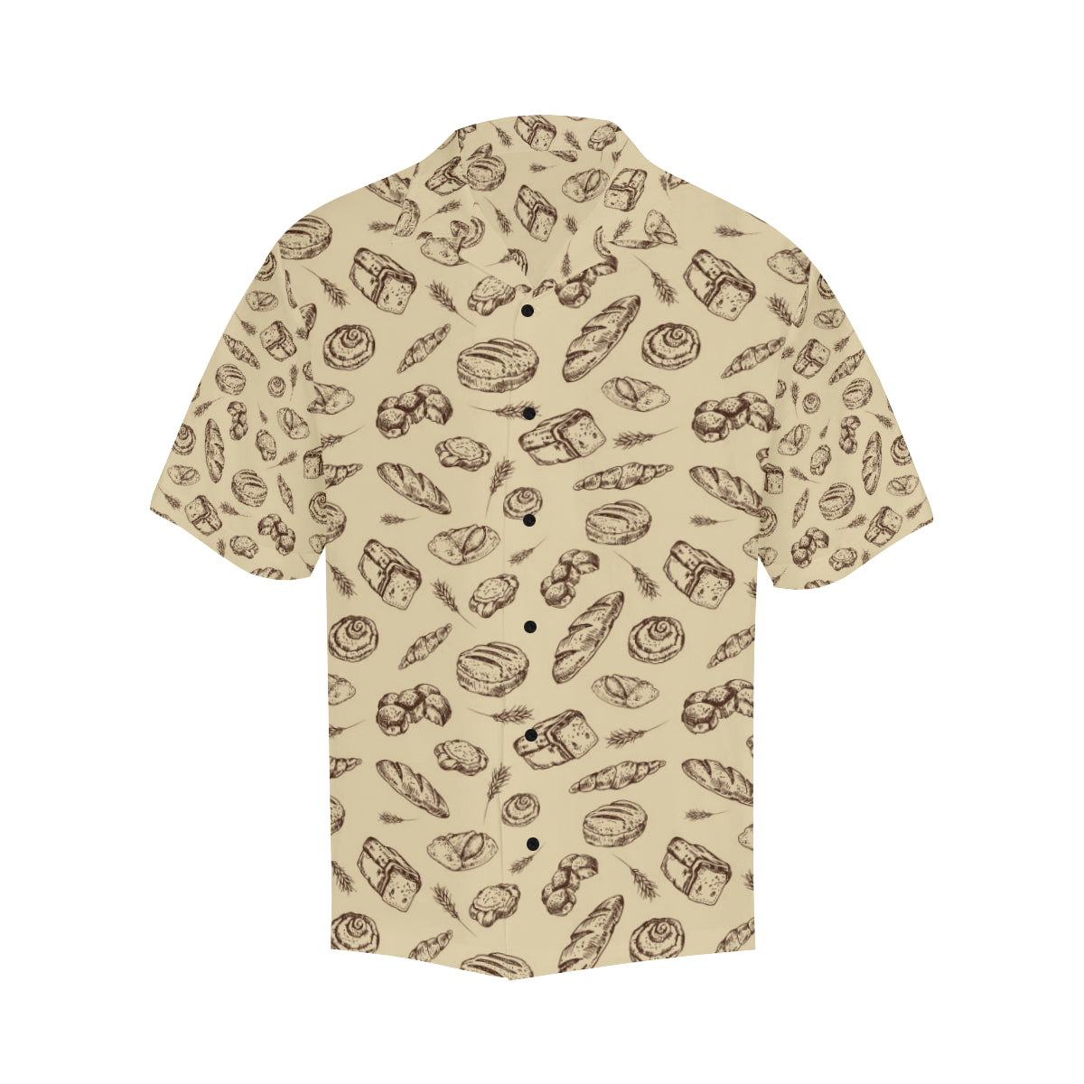 Bread Pattern Print Design 04 Men's Hawaiian Shirt