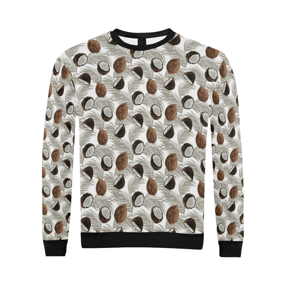 Coconut Pattern Print Design CN03 Men Long Sleeve Sweatshirt
