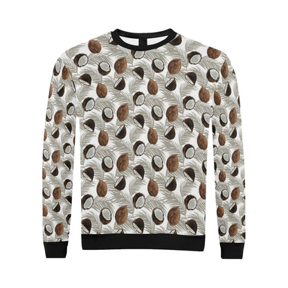 Coconut Pattern Print Design CN03 Men Long Sleeve Sweatshirt