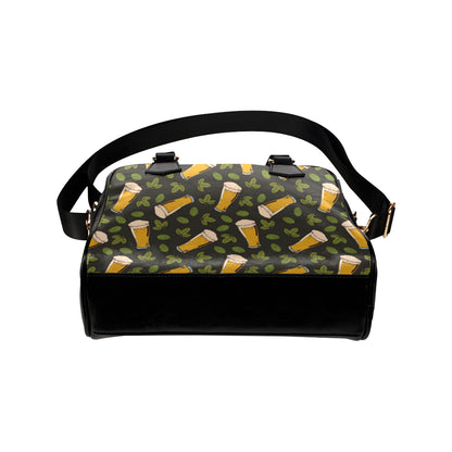 Beer Iris Pattern Print Design 02 Shoulder Handbag