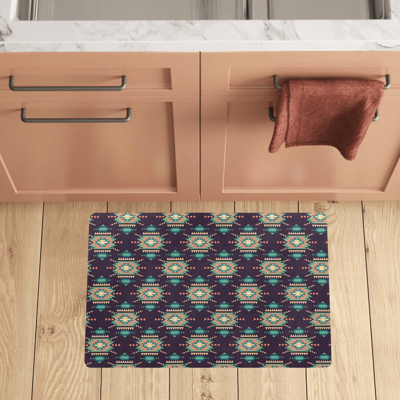 Navajo Geometric Style Print Pattern Kitchen Mat