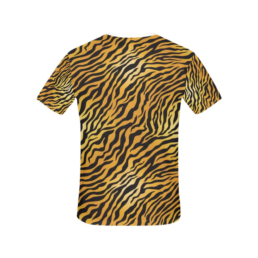 Tiger Print Design LKS302 Women's  T-shirt