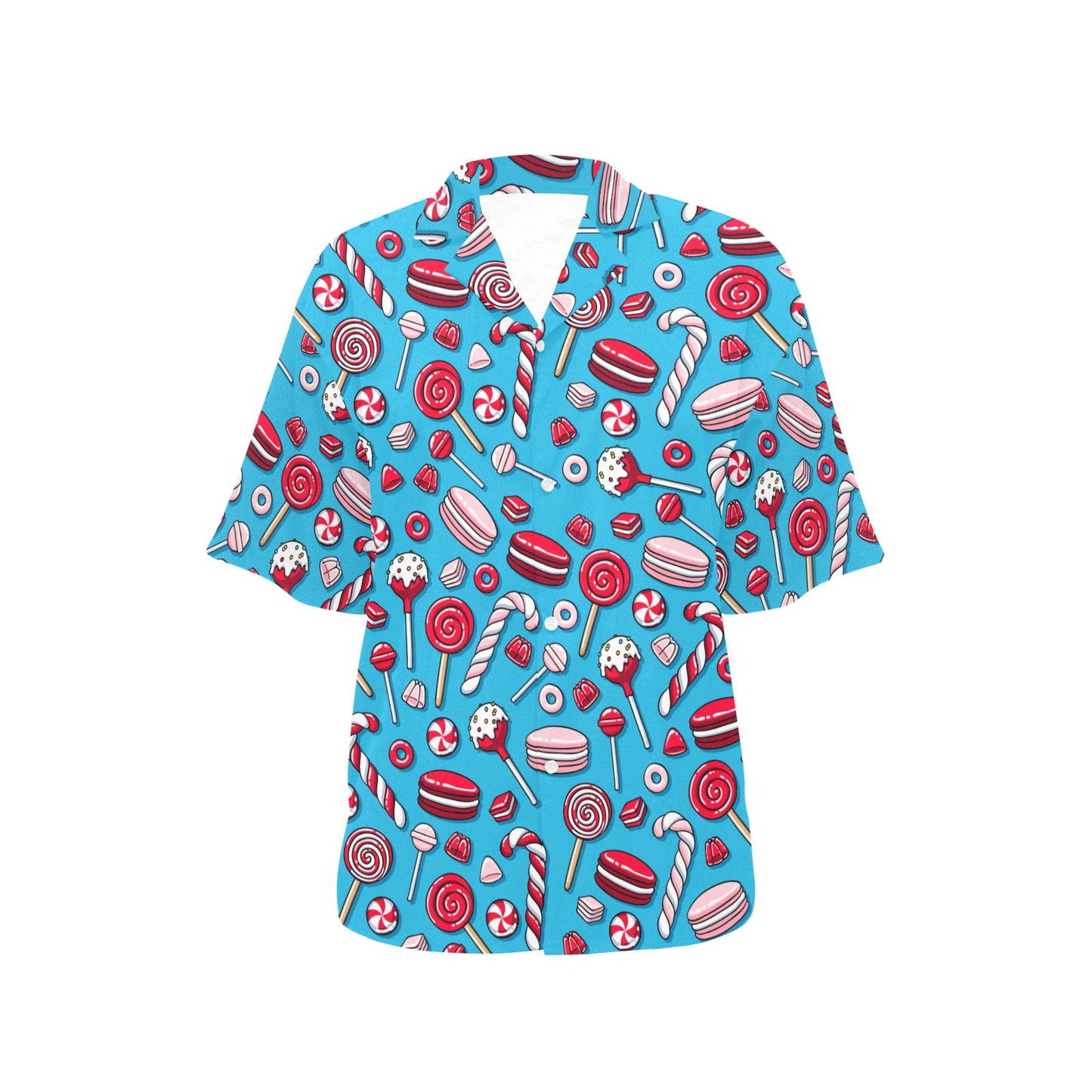 Candy Pattern Print Design 05 Women's Hawaiian Shirt