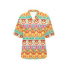 Aztec Pattern Print Design 03 Women's Hawaiian Shirt