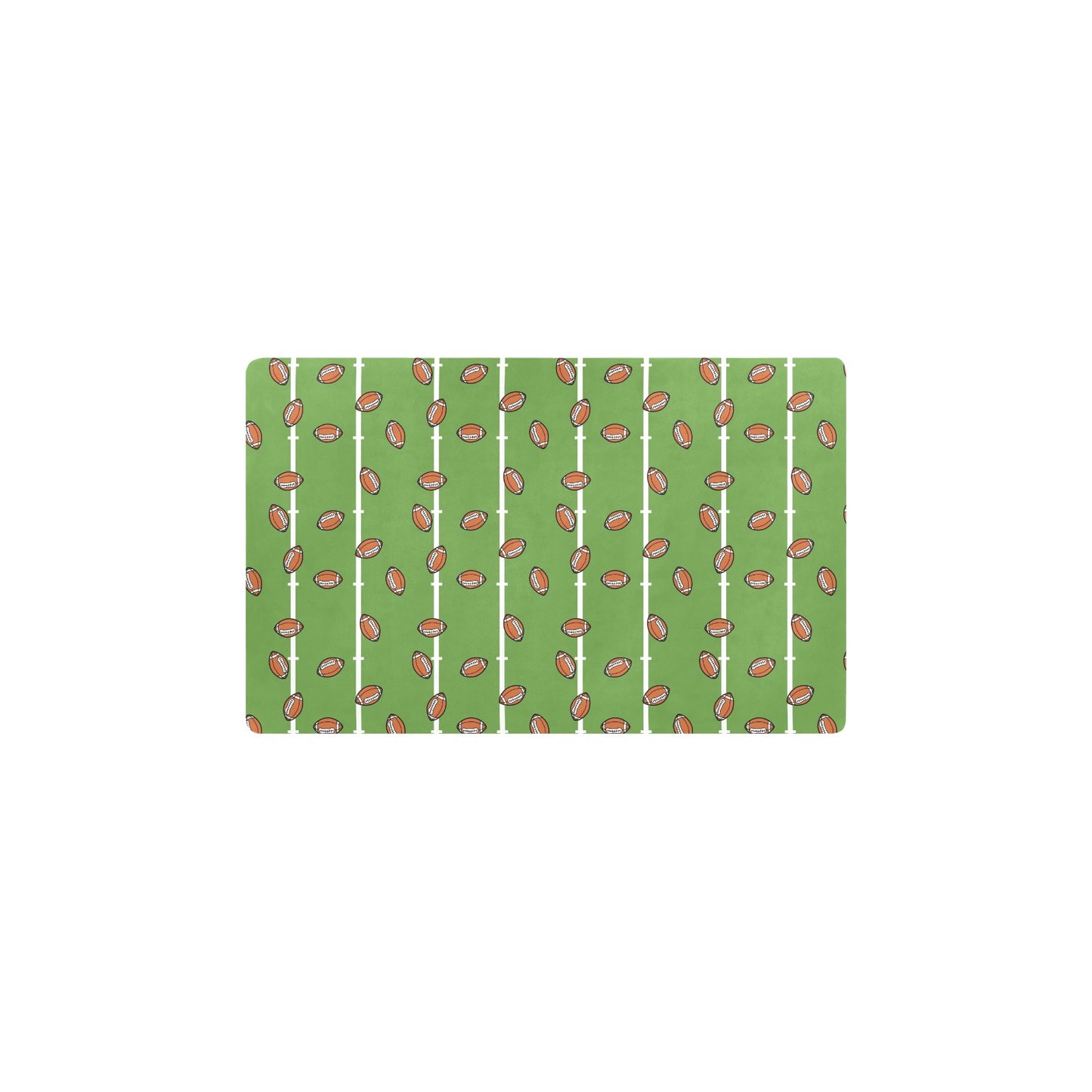 American Football on Field Themed Print Kitchen Mat