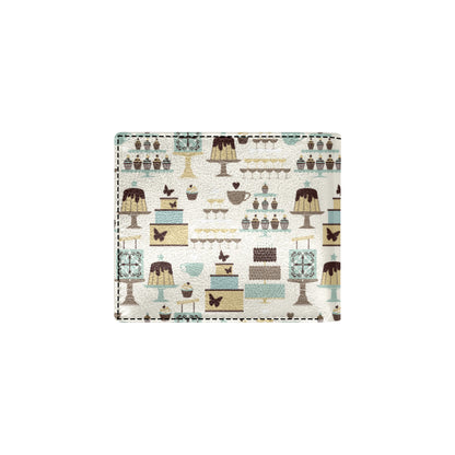Cake Pattern Print Design 02 Men's ID Card Wallet