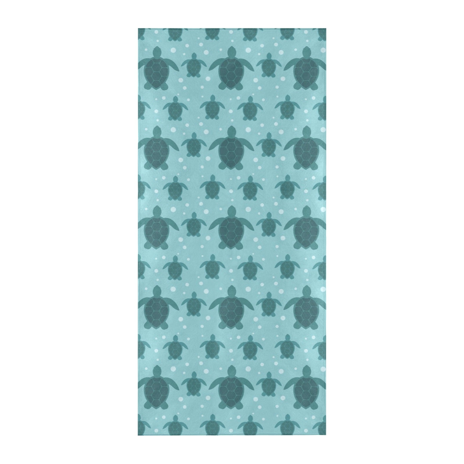 Sea Turtle Print Design LKS305 Beach Towel 32" x 71"