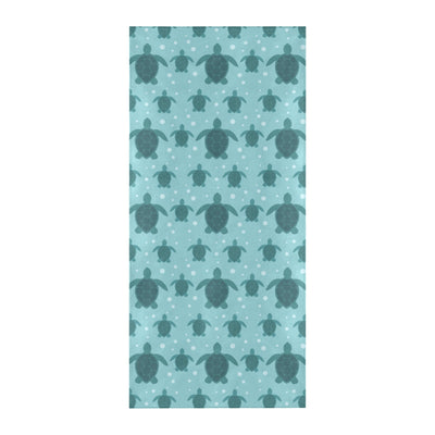 Sea Turtle Print Design LKS305 Beach Towel 32" x 71"