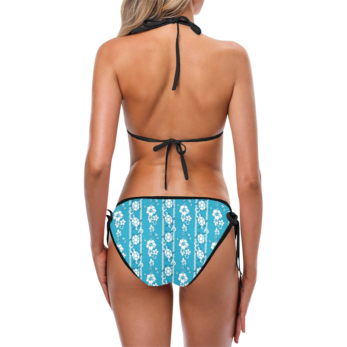 Hawaiian Themed Pattern Print Design H025 Bikini