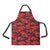 Camo Red Pattern Print Design 03 Apron with Pocket