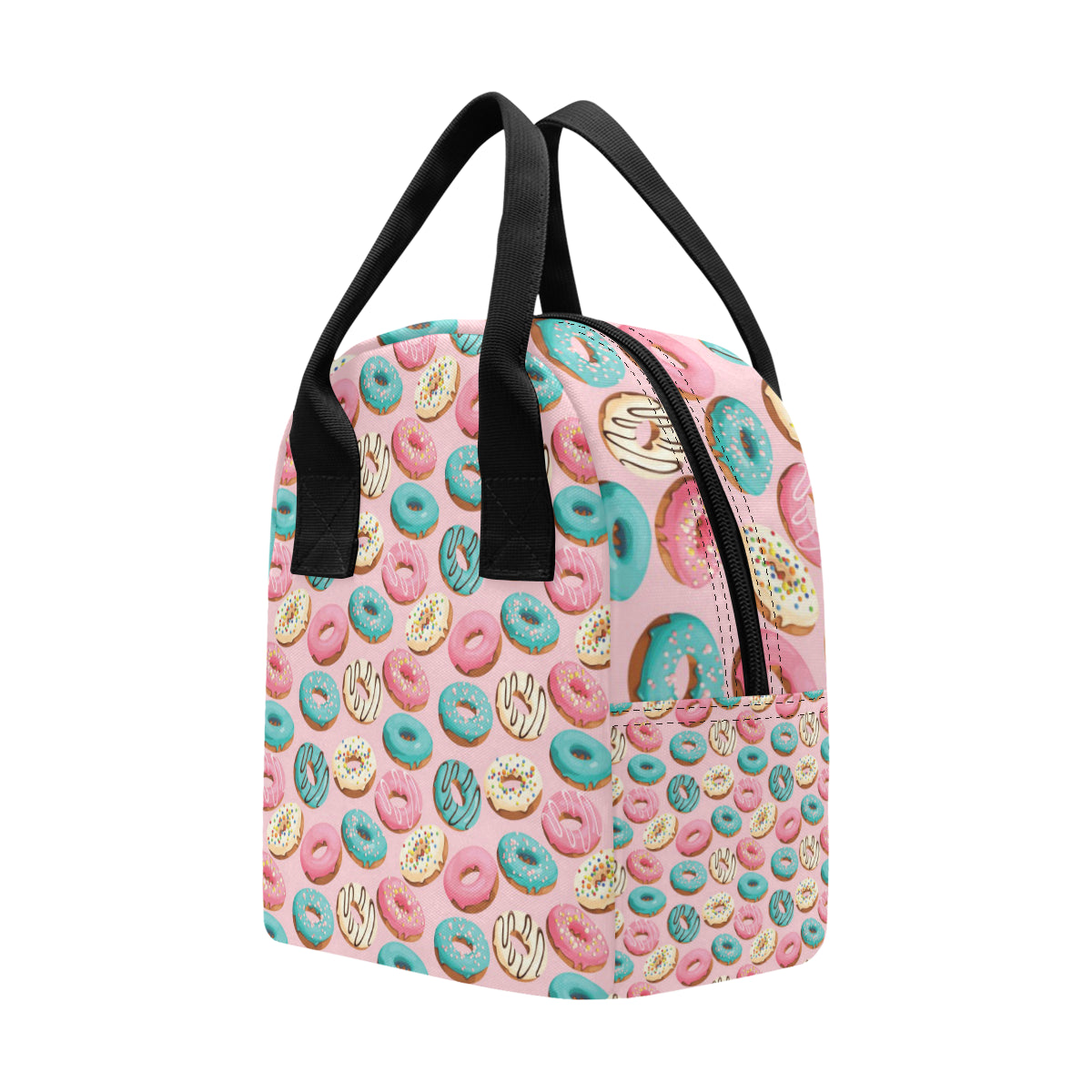Donut Pattern Print Design DN06 Insulated Lunch Bag
