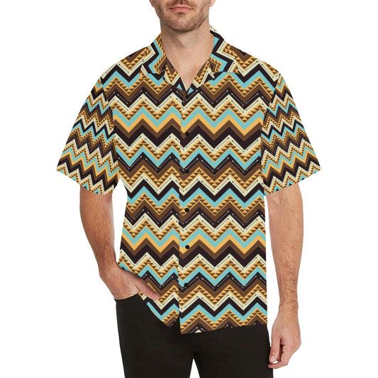 Southwest Pattern Print Design LKS301 Men's Hawaiian Shirt