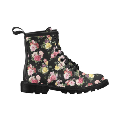 Rose Pattern Print Design RO010 Women's Boots