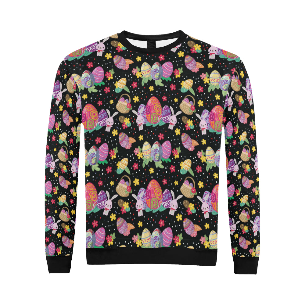 Easter Eggs Pattern Print Design RB06 Men Long Sleeve Sweatshirt
