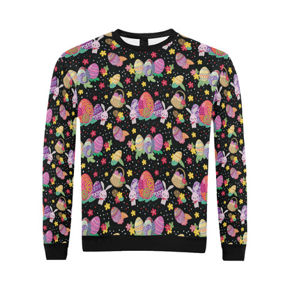 Easter Eggs Pattern Print Design RB06 Men Long Sleeve Sweatshirt