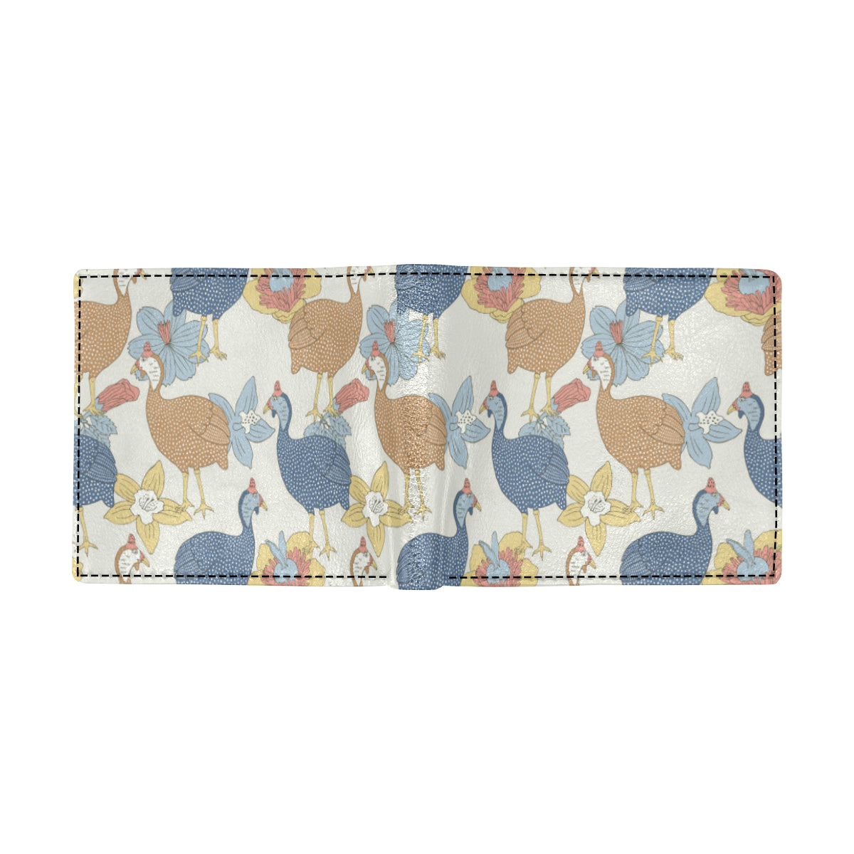 Guinea Fowl Pattern Print Design 01 Men's ID Card Wallet