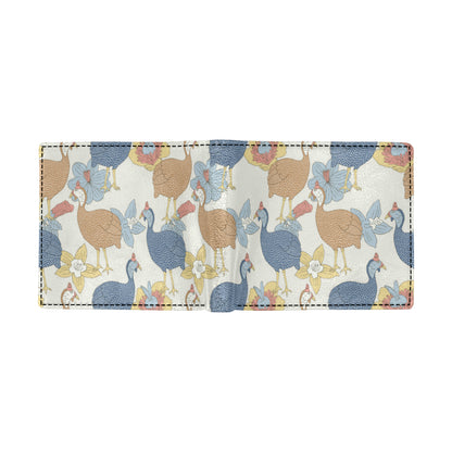 Guinea Fowl Pattern Print Design 01 Men's ID Card Wallet