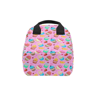 Cupcake Pattern Print Design CP05 Insulated Lunch Bag