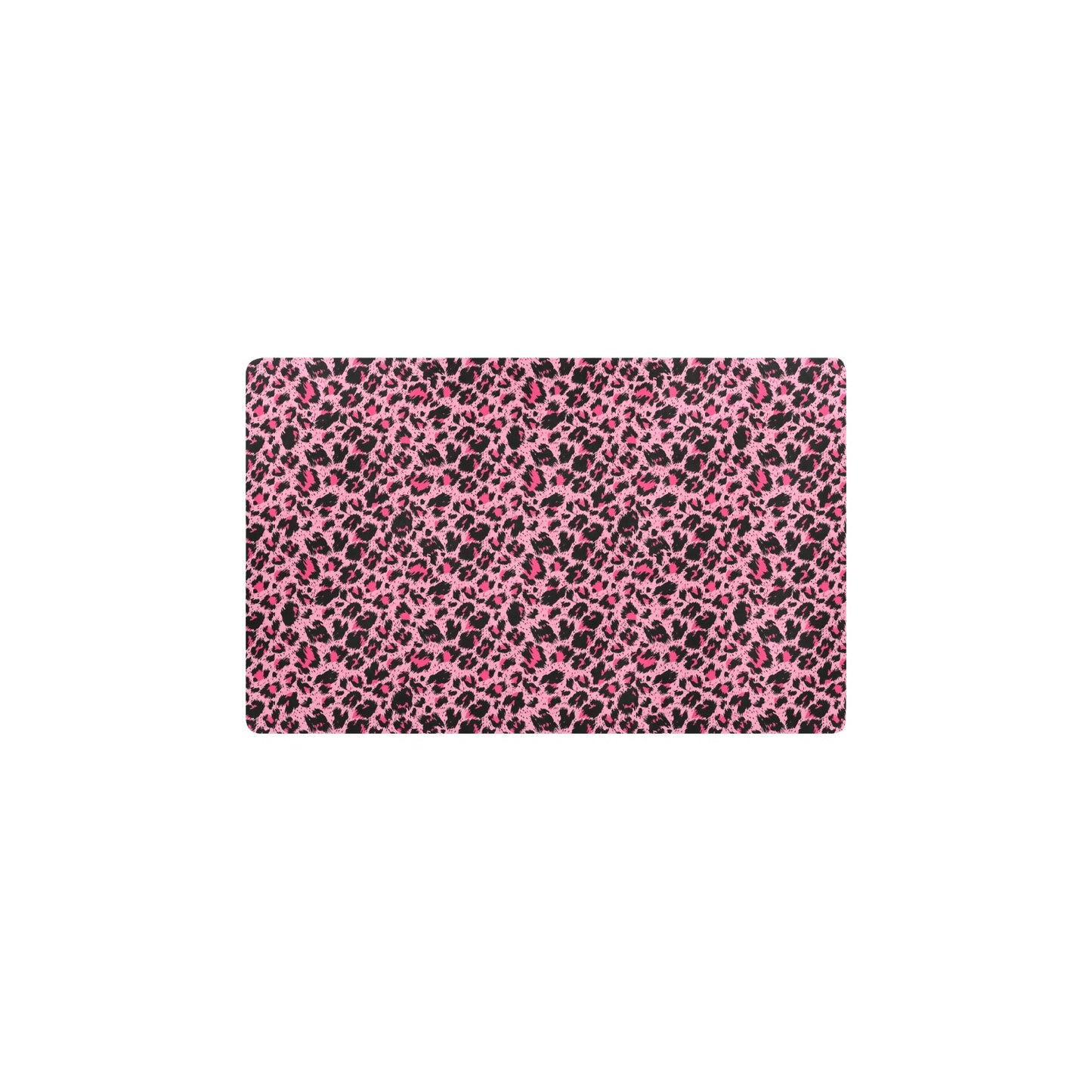 Cheetah Pink Pattern Print Design 01 Kitchen Mat