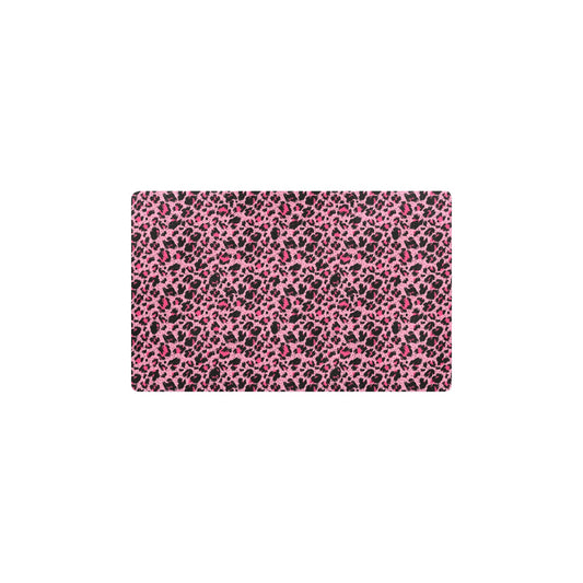 Cheetah Pink Pattern Print Design 01 Kitchen Mat