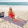 Zombie Dinosaur Print Design LKS302 Beach Towel 32" x 71"