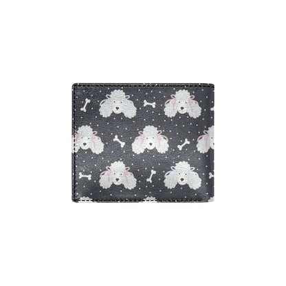 Poodle Pattern Print Design A03 Men's ID Card Wallet