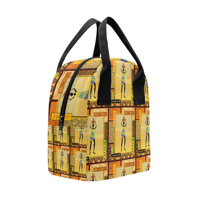 African Girl Design Insulated Lunch Bag