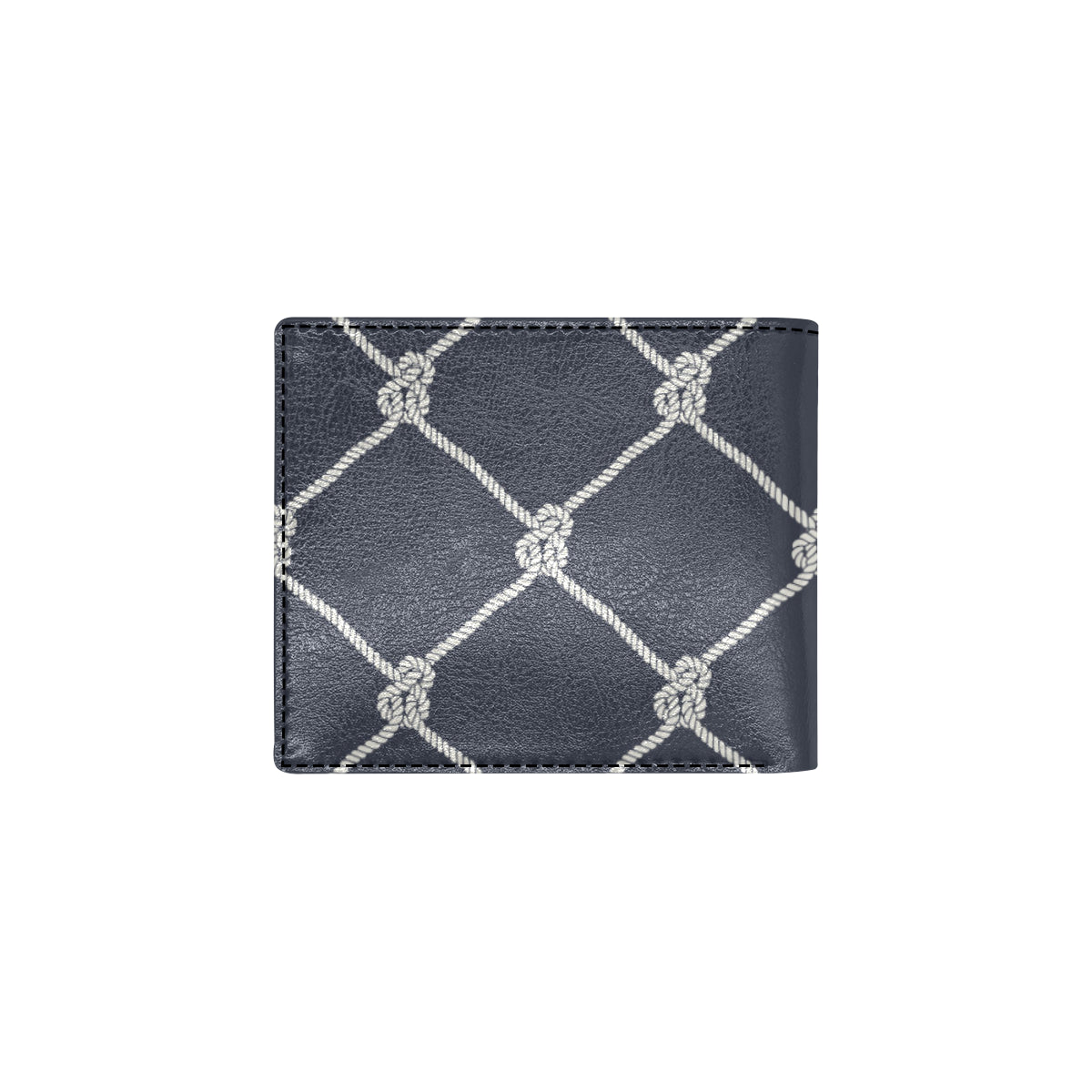 Rope Pattern Print Design A02 Men's ID Card Wallet