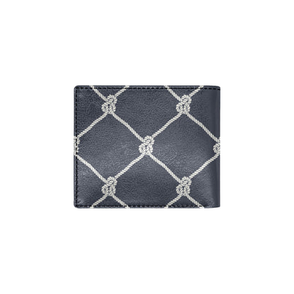 Rope Pattern Print Design A02 Men's ID Card Wallet