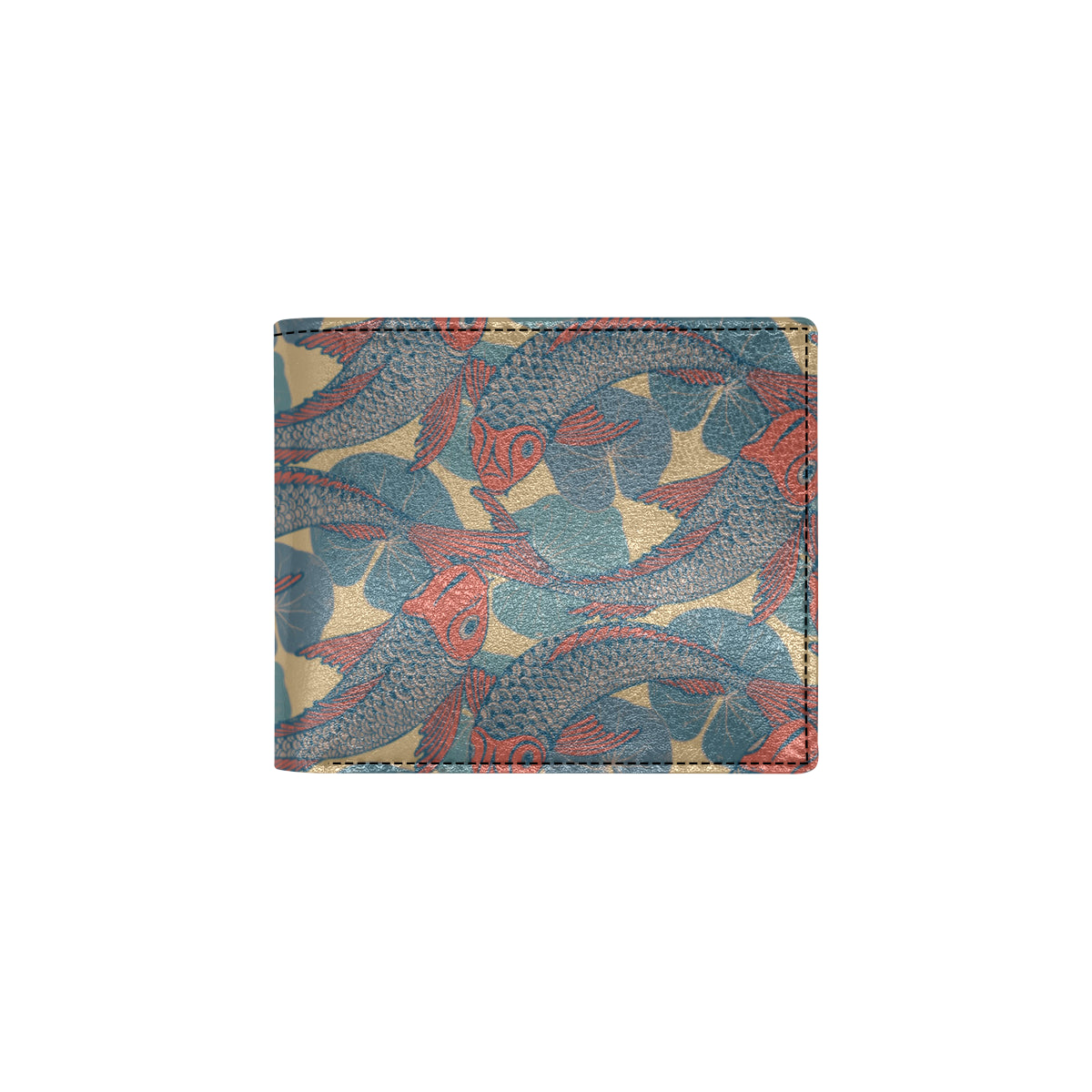 Pisces Pattern Print Design A01 Men's ID Card Wallet