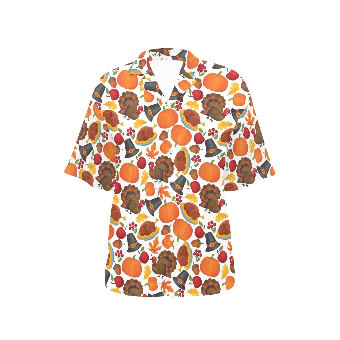 Thanksgiving Print Design LKS304 Women's Hawaiian Shirt