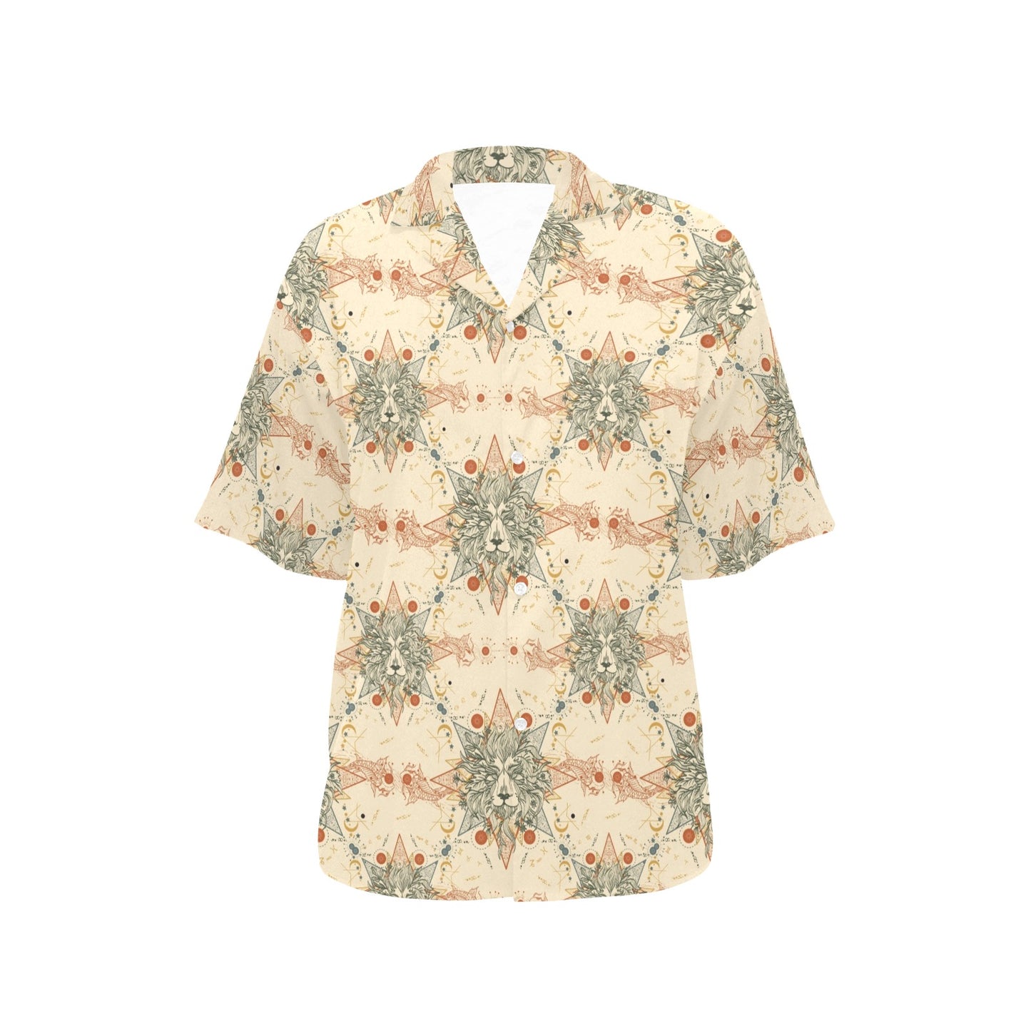 Leo Pattern Print Design 02 Women's Hawaiian Shirt
