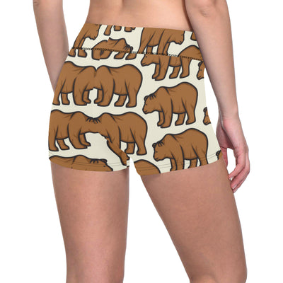 Bear Pattern Print Design BE05 Yoga Shorts