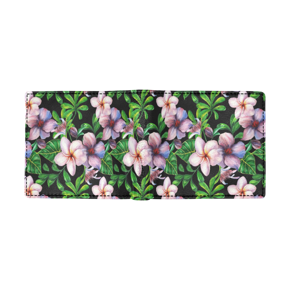 Plumeria Pattern Print Design PM01 Men's ID Card Wallet