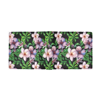 Plumeria Pattern Print Design PM01 Men's ID Card Wallet