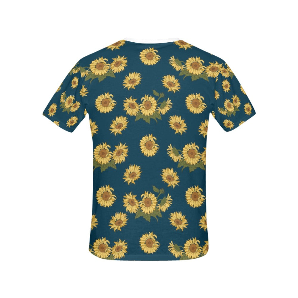 Sunflower Print Design LKS305 Women's  T-shirt