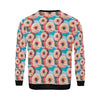 Dahlia Pattern Print Design DH05 Men Long Sleeve Sweatshirt