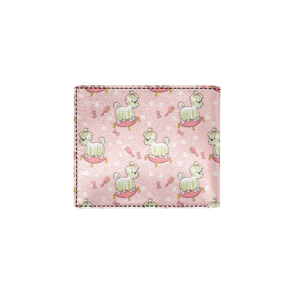 Bichons Frise Pattern Print Design 01 Men's ID Card Wallet