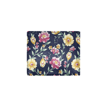 Gerberas Pattern Print Design GB03 Men's ID Card Wallet