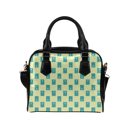Bible Pattern Print Design 04 Shoulder Handbag