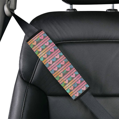 Heart Pattern Print Design HE010 Car Seat Belt Cover