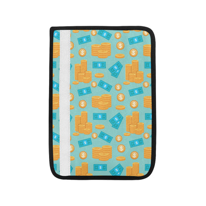 Money Pattern Print Design 03 Car Seat Belt Cover