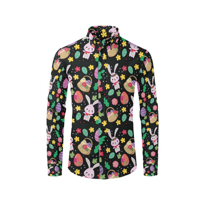 Easter Eggs Pattern Print Design RB05 Men's Long Sleeve Shirt