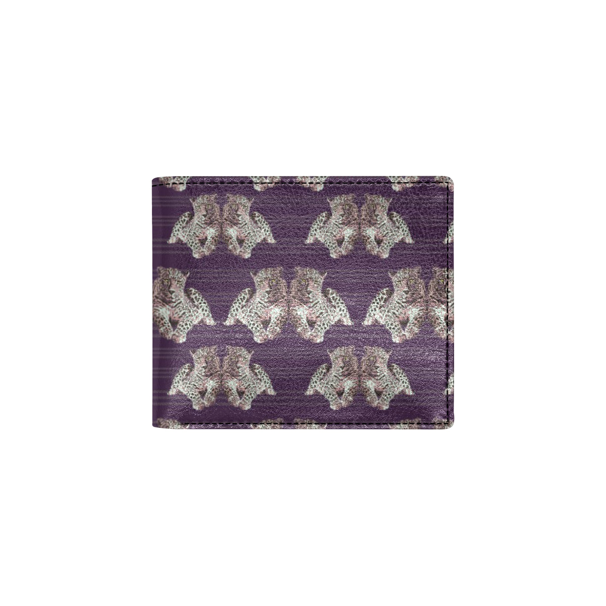 Leopard Pattern Print Design 01 Men's ID Card Wallet