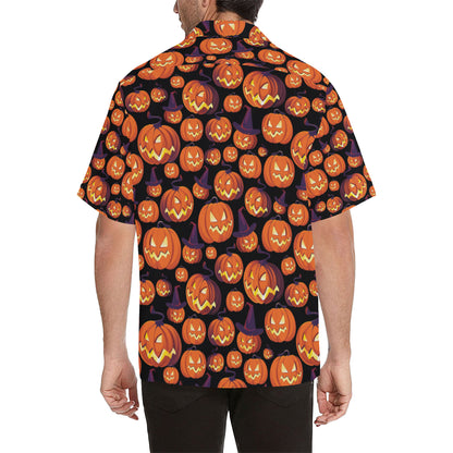 Halloween Pattern Print Design 04 Men's Hawaiian Shirt