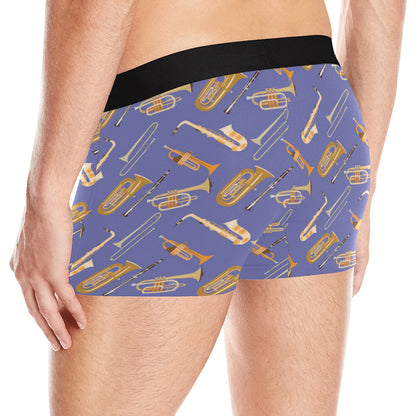 Trombone Pattern Print Design 02 Men's Boxer Briefs