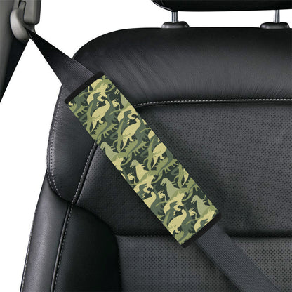Camouflage Dinosaur Pattern Print Design 03 Car Seat Belt Cover
