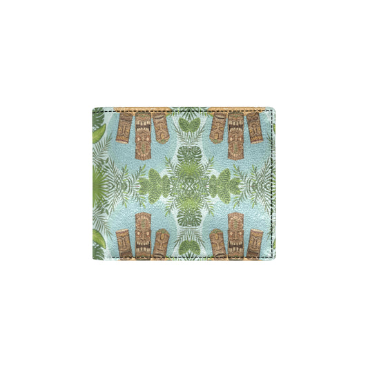 Tiki Wood Island Men's ID Card Wallet