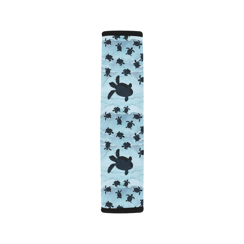 Sea Turtle Pattern Print Design T011 Car Seat Belt Cover