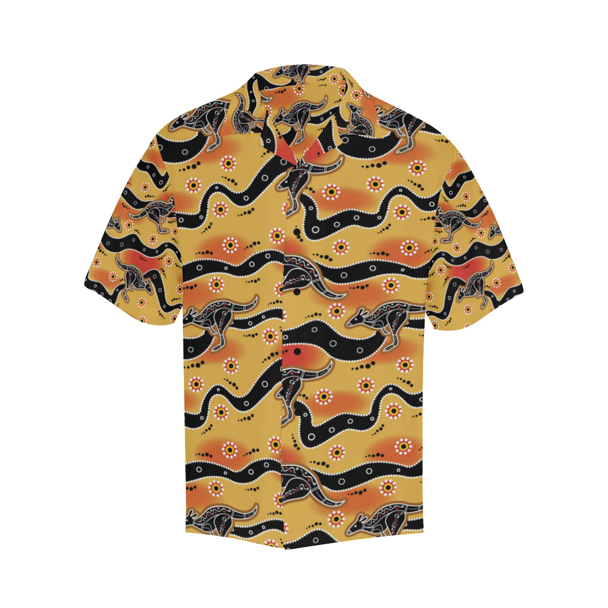 Kangaroos Aboriginal  Pattern Print Design 06 Men's Hawaiian Shirt